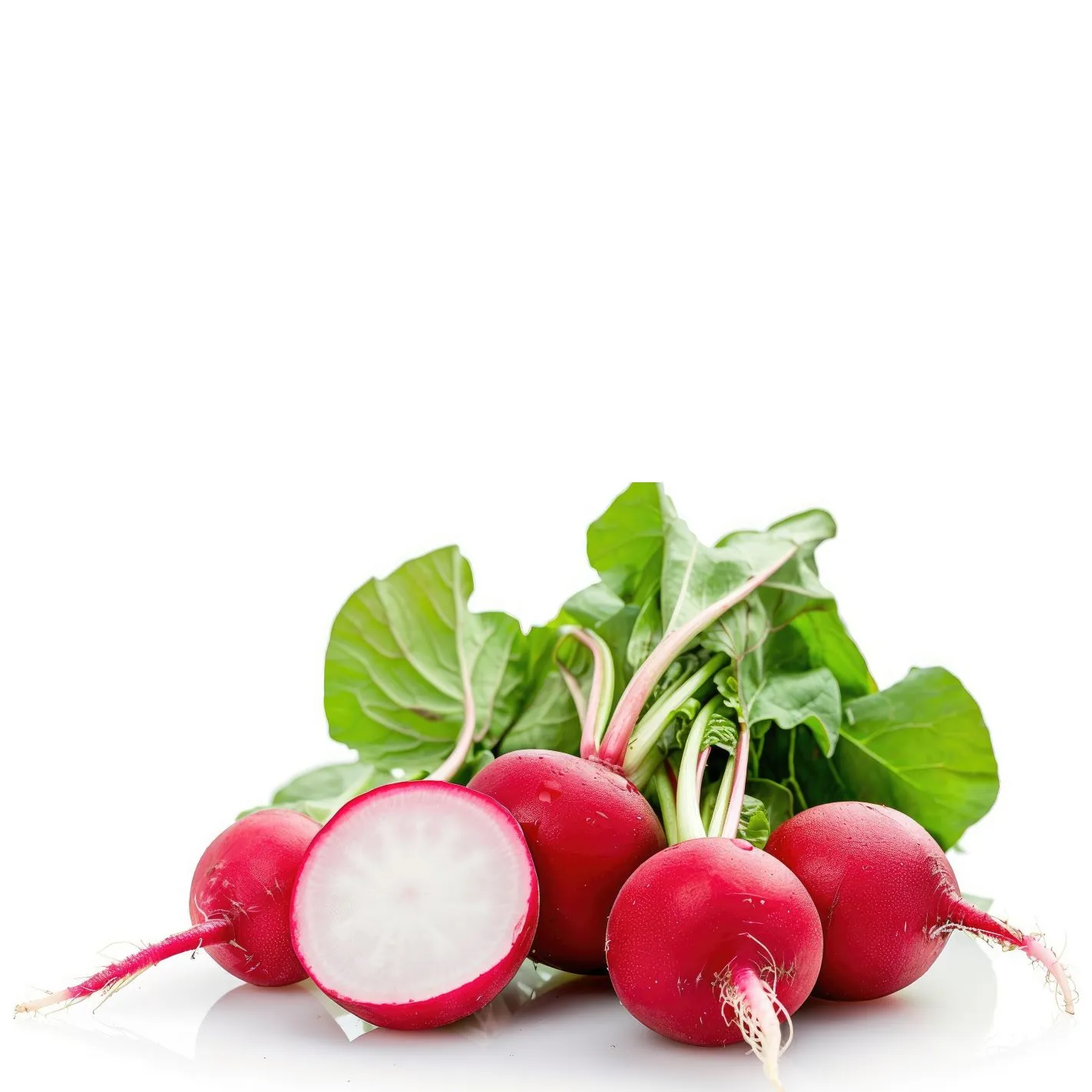 half garden radishes