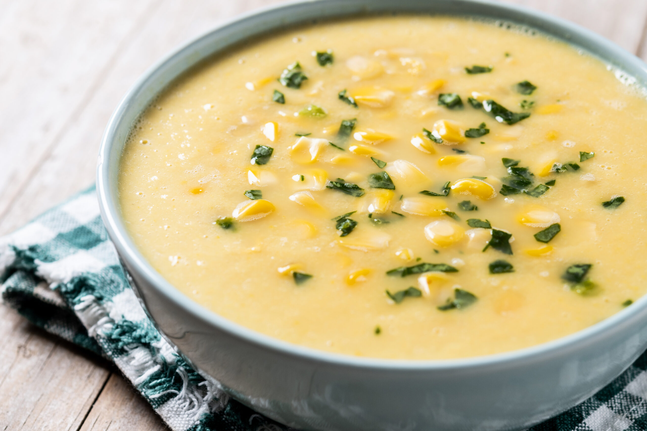 Creamy Garlic & Chive Potato Soup