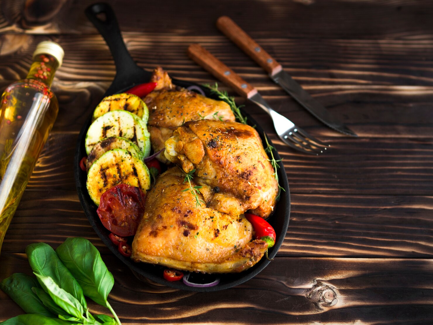 Lemon-Mint & Cilantro Sheet Pan Chicken
