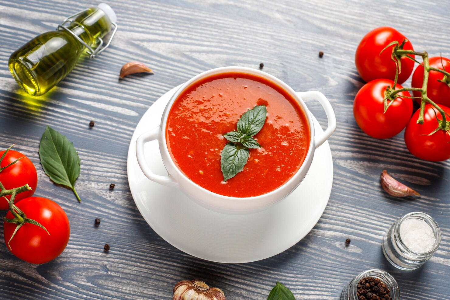 Garden Fresh Tomato Basil Soup